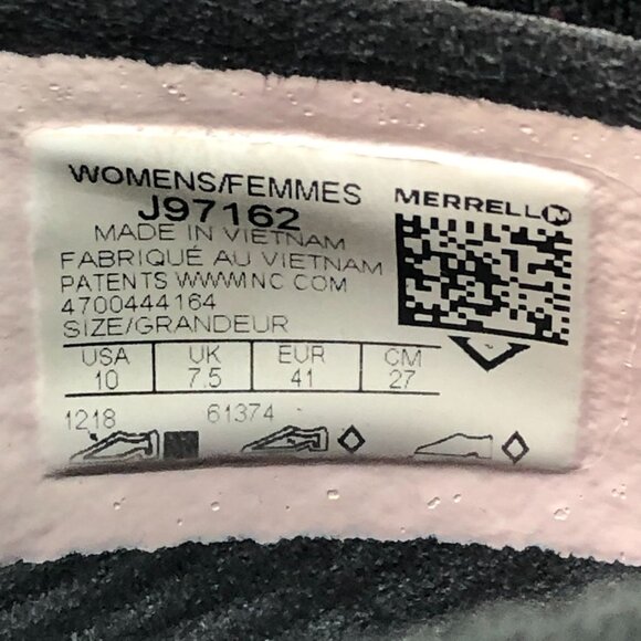 Merrell Women's Size 10 Bondi Stretch AC Black Grey Closed Toe Slip On Sneakers - Picture 14 of 14